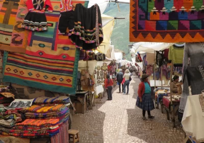 El Mercado de Artesanías en Pisac